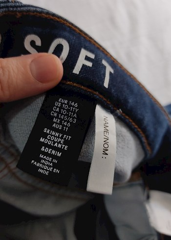 H&M Navy Renkli Erkek çocuk Denim Pantolon - Görsel 3