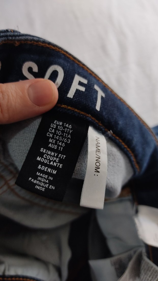 H&M Navy Renkli Erkek çocuk Denim Pantolon - Görsel 3