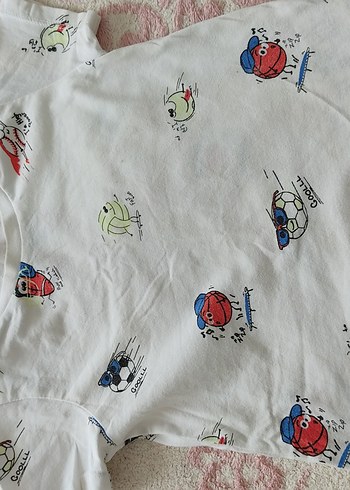 LC Waikiki Beyaz Baskılı Çocuk Atlet - Görsel 2