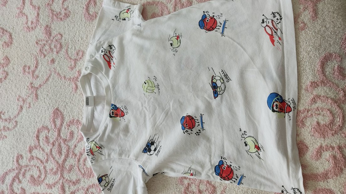 LC Waikiki Beyaz Baskılı Çocuk Atlet - Görsel 2