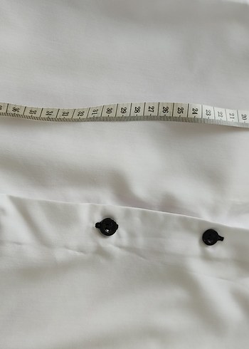 Erkek Çocuk Beyaz Pamuklu Uzun Kollu Gömlek - Görsel 3