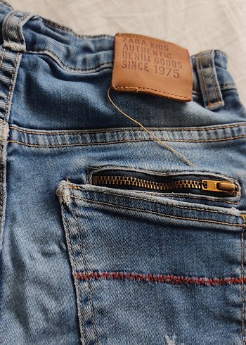 Zara Erkek Çocuk Gri Mavi Kot Pantolon - Görsel 5