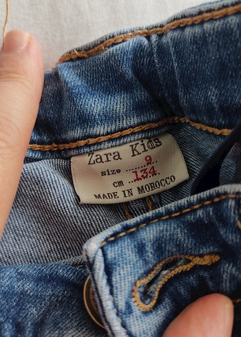 Zara Erkek Çocuk Gri Mavi Kot Pantolon - Görsel 2