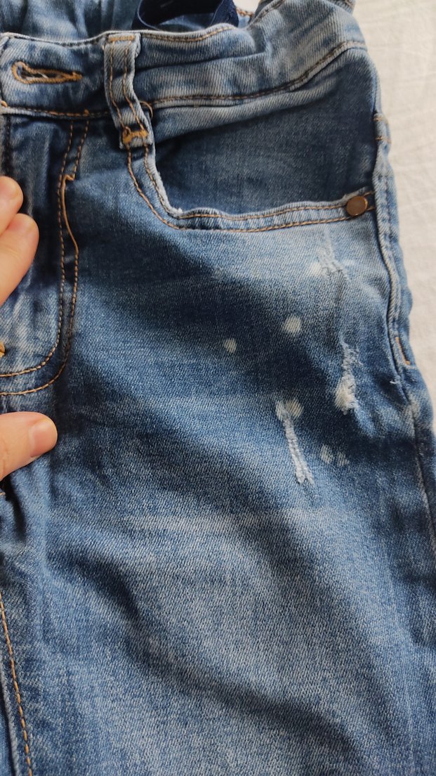 Zara Erkek Çocuk Gri Mavi Kot Pantolon - Görsel 3