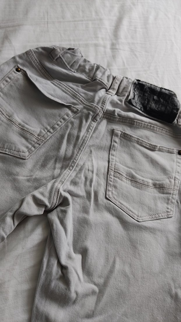 H&M Gri Erkek Çocuk Rahat Kesim Pantolon - Görsel 4