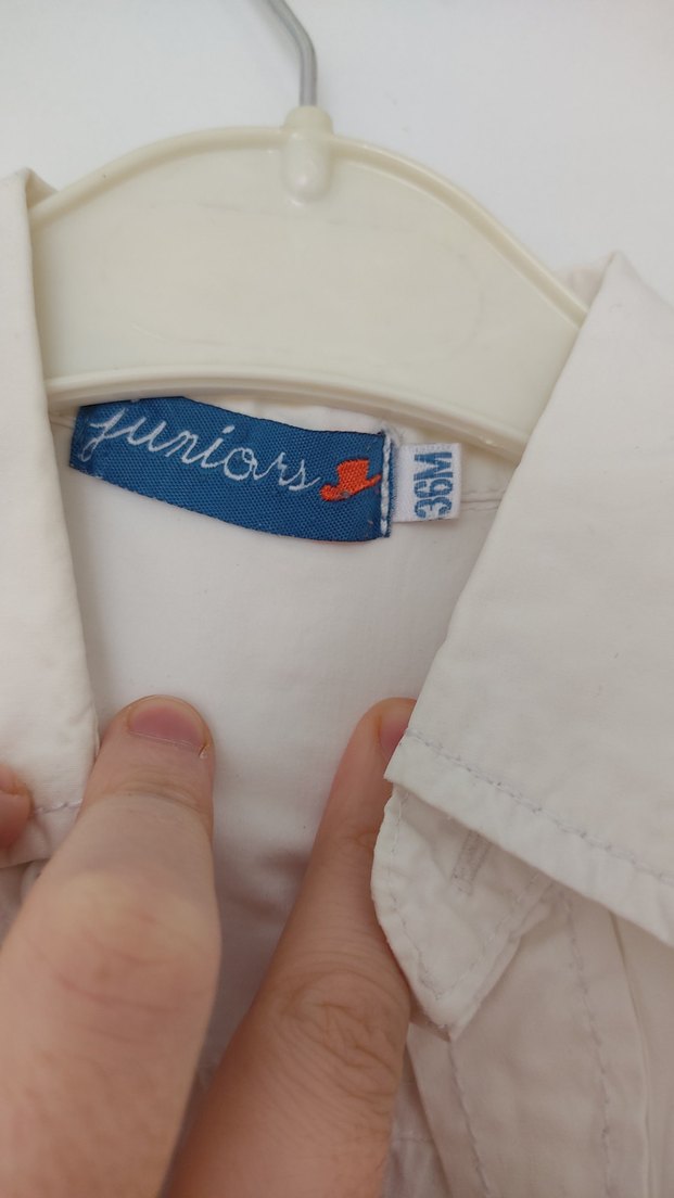 Erkek Çocuk Beyaz Uzun Kollu Gömlek - Görsel 2