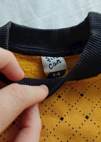 Sarı Siyah Erkek Çocuk Sweatshirt - Görsel 2