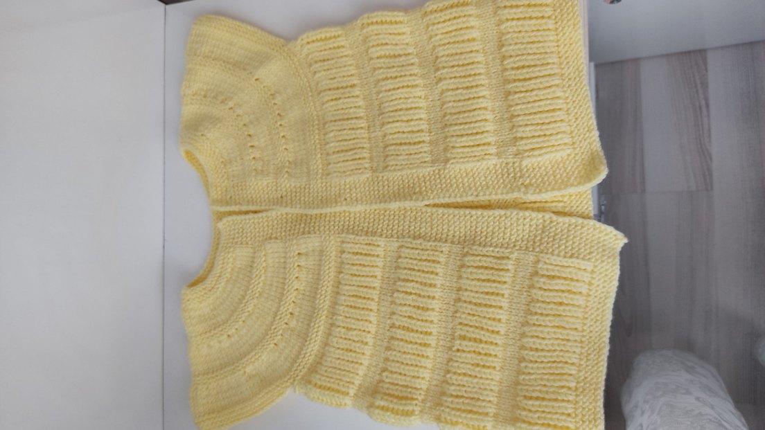 El örgüsü çocuk yeleği - Görsel 5