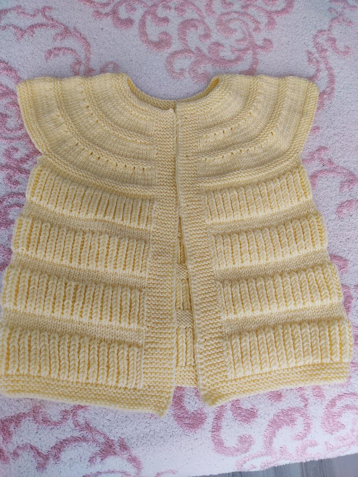 El örgüsü çocuk yeleği - Görsel 2
