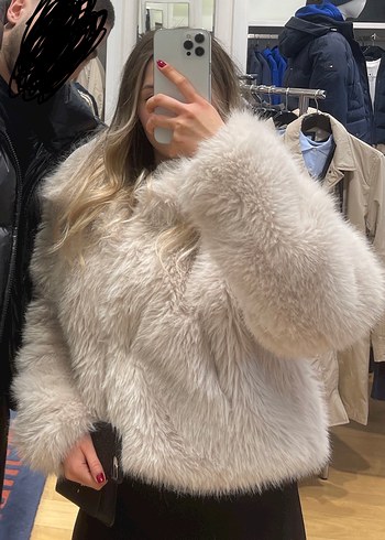 Zara Beyaz Suni Kürk - Görsel 2