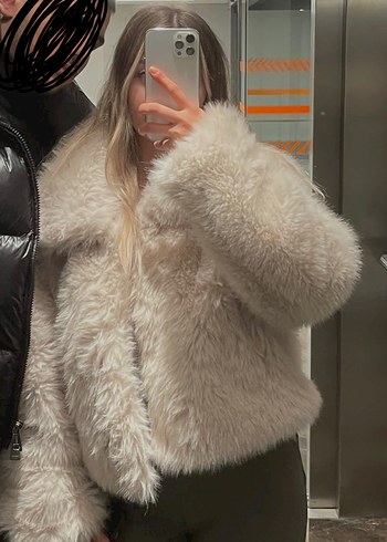 Zara Beyaz Suni Kürk - Görsel 3