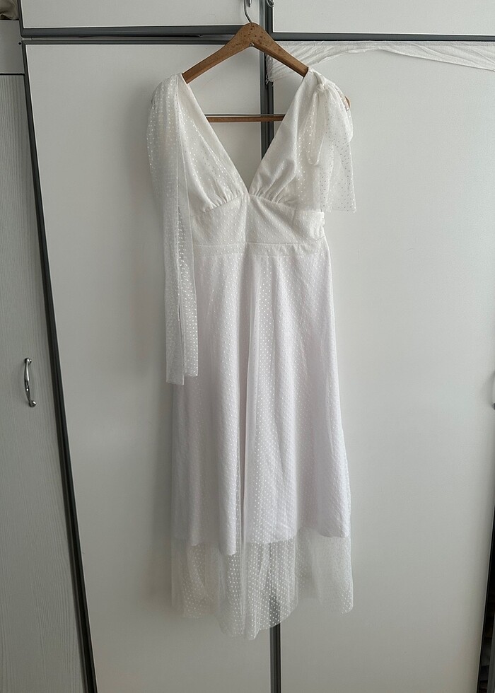 Beyaz nikah elbisesi - Görsel 2