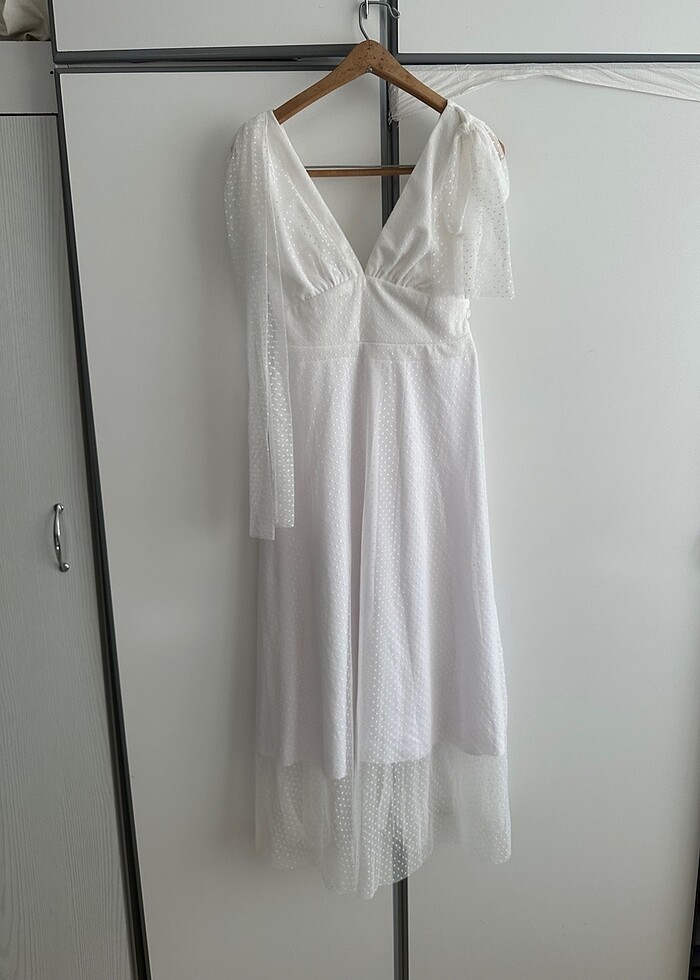 Beyaz nikah elbisesi - Görsel 3