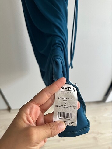 Fabrika uzun elbise - Görsel 7