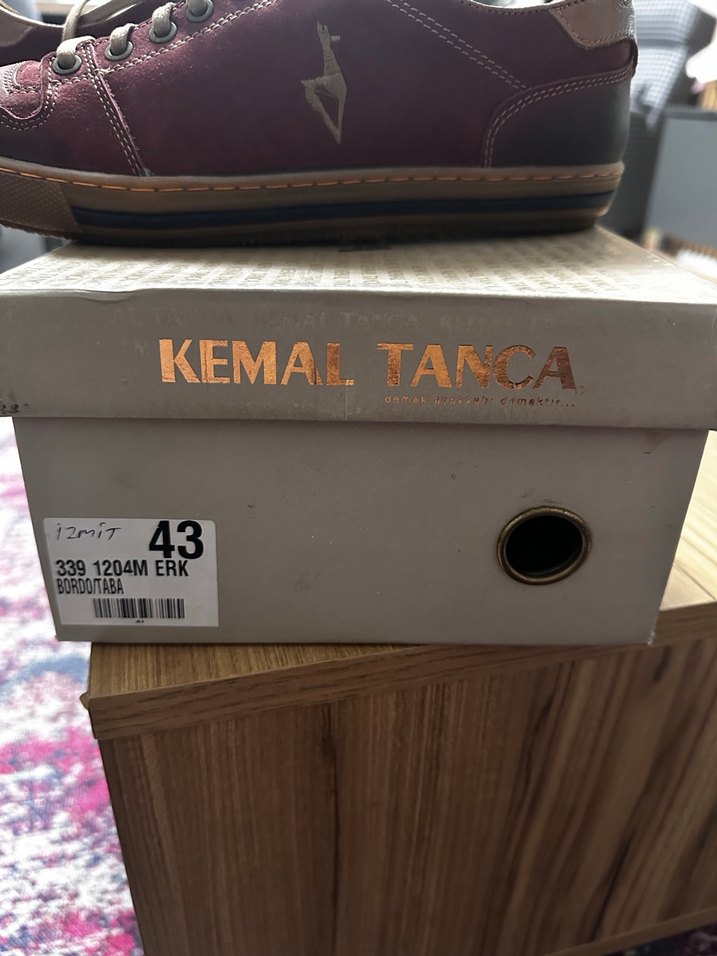 Bordo Parlak Erkek Ayakkabı kemal tanca - Görsel 5