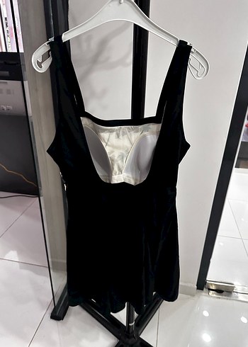 Drapeli Siyah Desenli etekli Mayo - Görsel 10