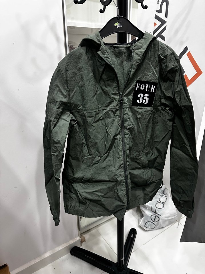 Fermuarlı Uzun Kollu Yağmurluk - Görsel 3