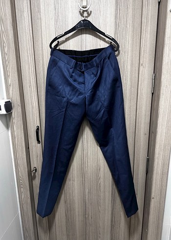 Lacivert Kemerli Erkek Denim Pantolon - Görsel 4