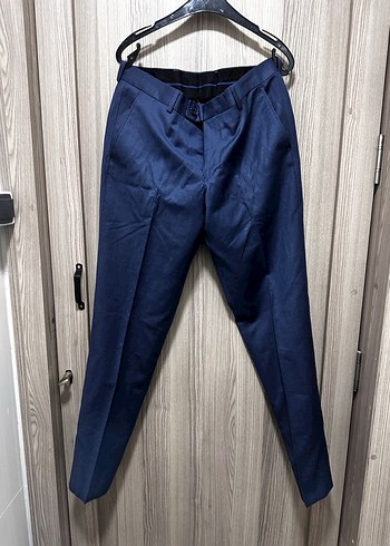 Lacivert Kemerli Erkek Denim Pantolon - Görsel 2