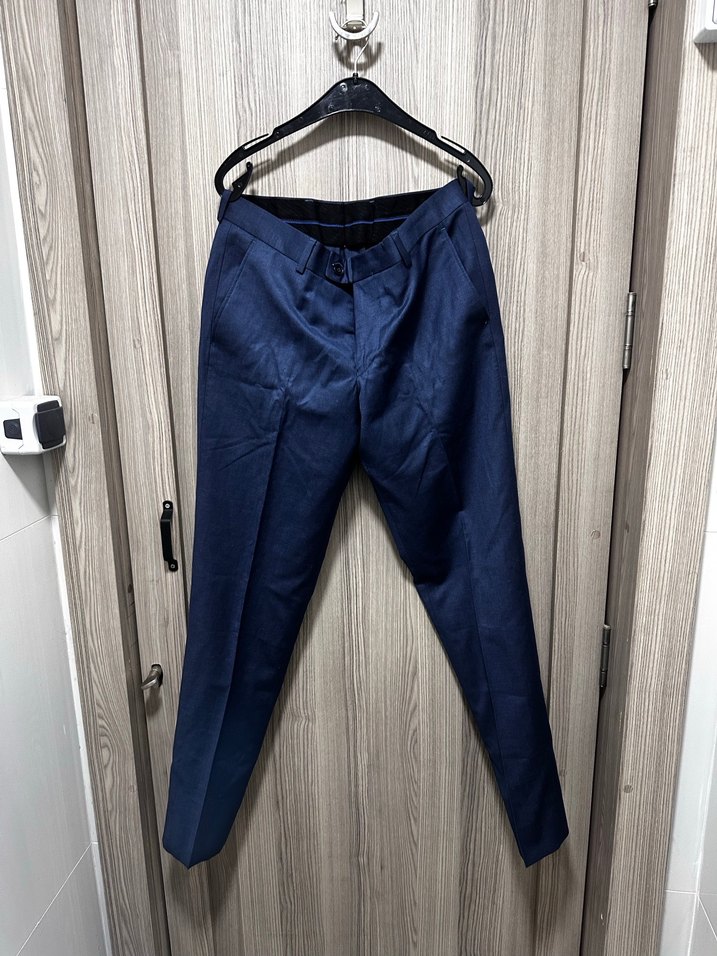 Lacivert Kemerli Erkek Denim Pantolon - Görsel 4