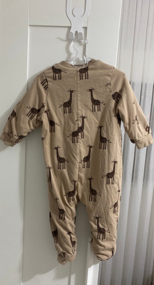 LCW Baby Baskılı Bej tulum - Görsel 3