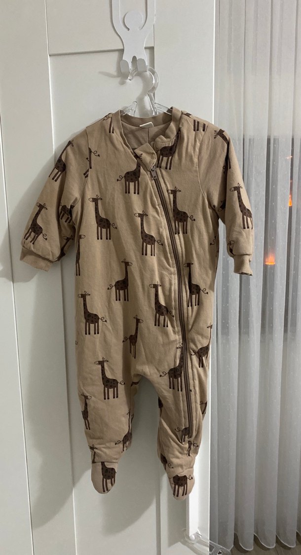 LCW Baby Baskılı Bej tulum - Görsel 2