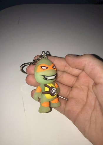 Renkli Kayışlı Yeşil Anahtarlık ninja kaplumbağalar - Görsel 3