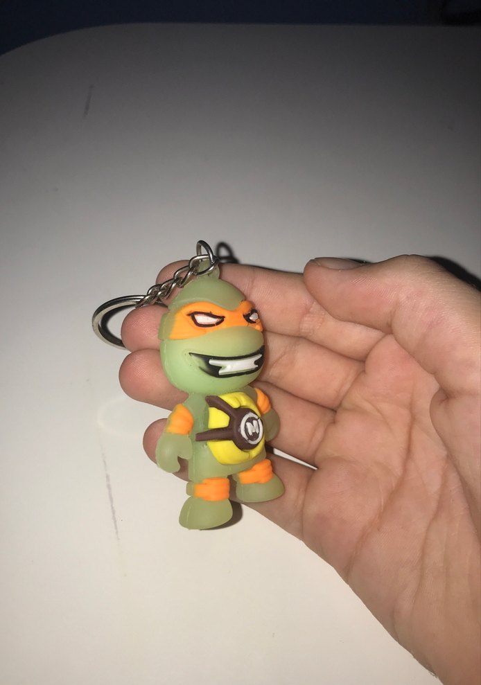 Renkli Kayışlı Yeşil Anahtarlık ninja kaplumbağalar - Görsel 3