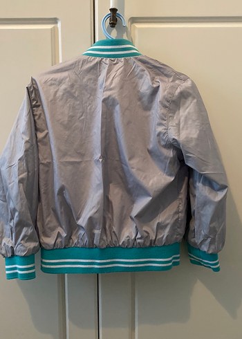 Erkek Çocuk Beyaz Su Geçirmez Ceket çift taraflı - Görsel 6