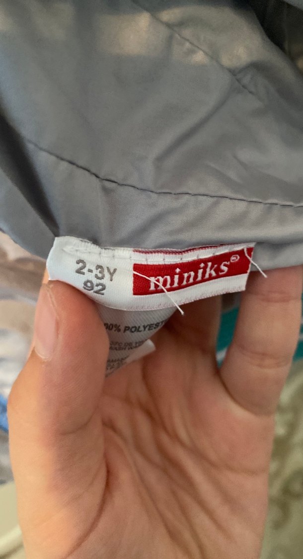 Erkek Çocuk Beyaz Su Geçirmez Ceket çift taraflı - Görsel 5