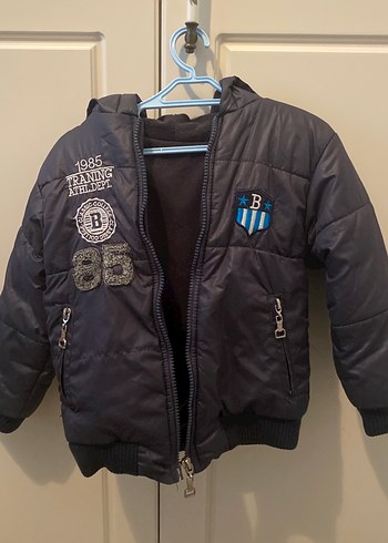 Erkek Çocuk Mavi Fermuarlı Mont - Görsel 2