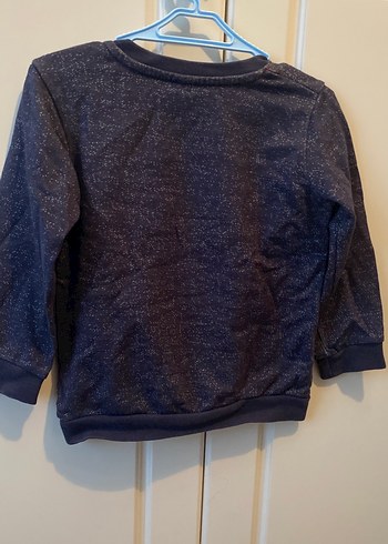 Gri Erkek Çocuk Örme Denim Sweatshirt - Görsel 3