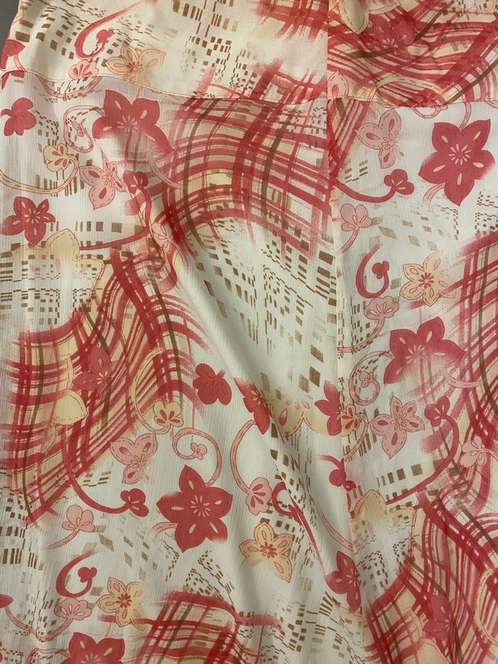 Piliseli Kısa Bağlama Vintage Desenli Etek - Görsel 2