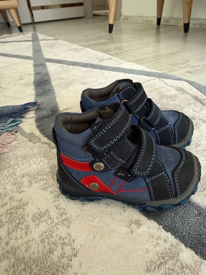 Erkek Çocuk Mavi Cırtlı Bot - Görsel 3