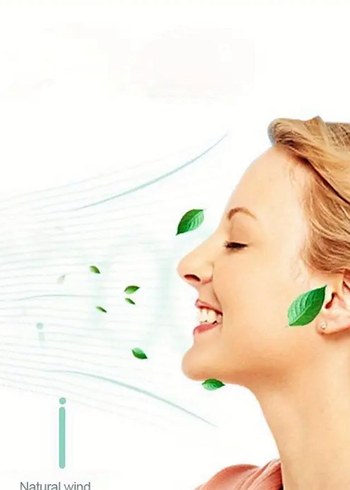 Bej Renkli Kulaklı Mini El Vantilatörü - Görsel 2