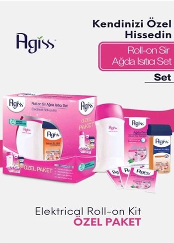 Agiss Roll-On Sir Ağda Isıtıcı Makine Seti 100ml - Görsel 2