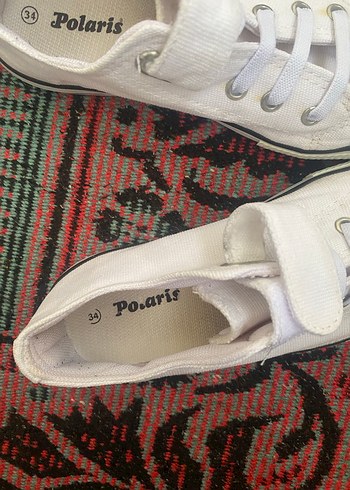 Çocuk Beyaz Cırt Cırtlı Dolgu Topuk Spor Ayakkabı - Görsel 4