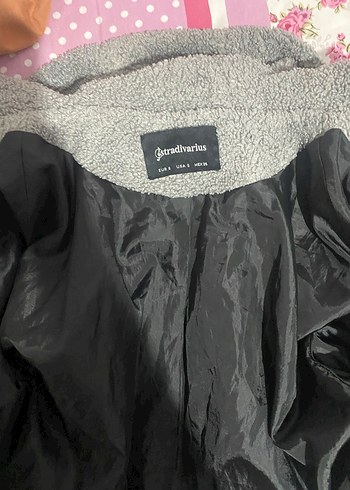 Gri Kapüşonlu Rahat Kesim Kadın Ceket - Görsel 4