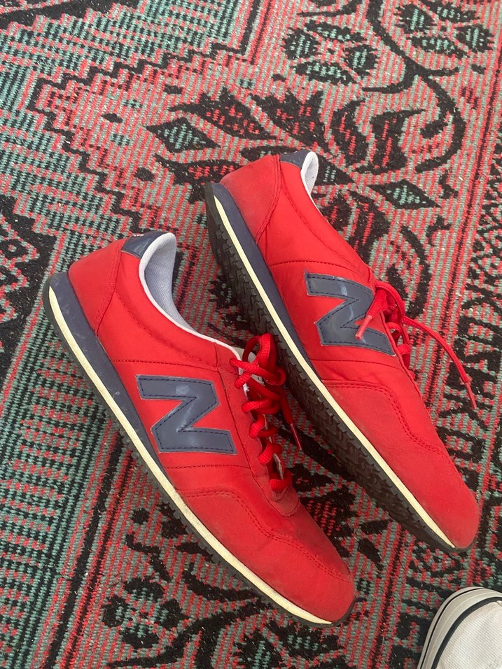 Kırmızı Kadın Spor Ayakkabı Velcro Bağcıklı - Görsel 2