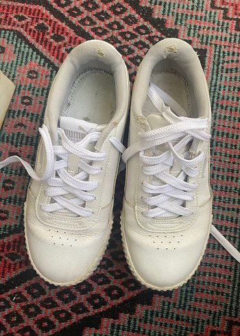 Yılan Desenli Beyaz Kadın Spor Ayakkabı - Görsel 3