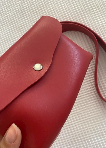 Kırmızı Kadın Bel Çantası - Görsel 3