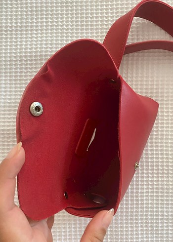 Kırmızı Kadın Bel Çantası - Görsel 5