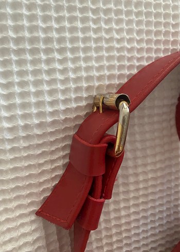 Kırmızı Kadın Bel Çantası - Görsel 4
