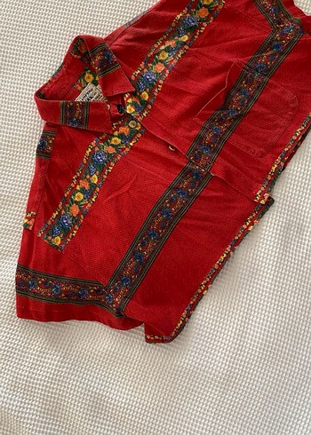 Kırmızı Kısa Kollu Gömlek - Görsel 2