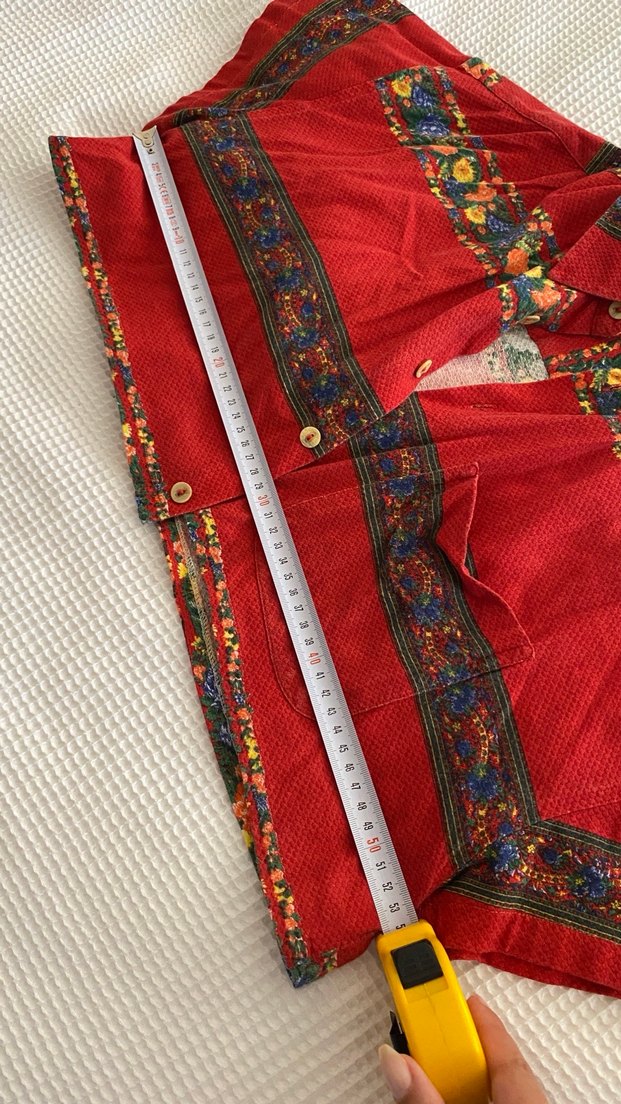 Kırmızı Kısa Kollu Gömlek - Görsel 5