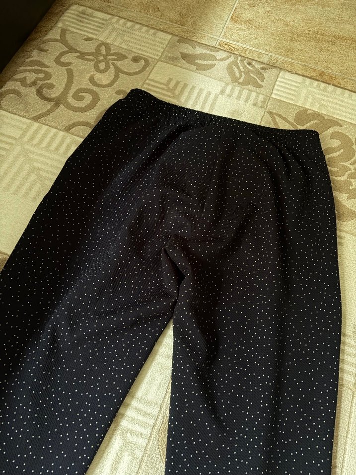 Düğmeli Lacivert Kadın Pantolon - Görsel 5