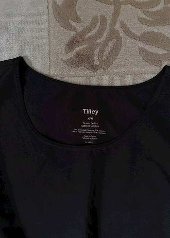 Siyah cepli parasut kumas elbise - Görsel 3