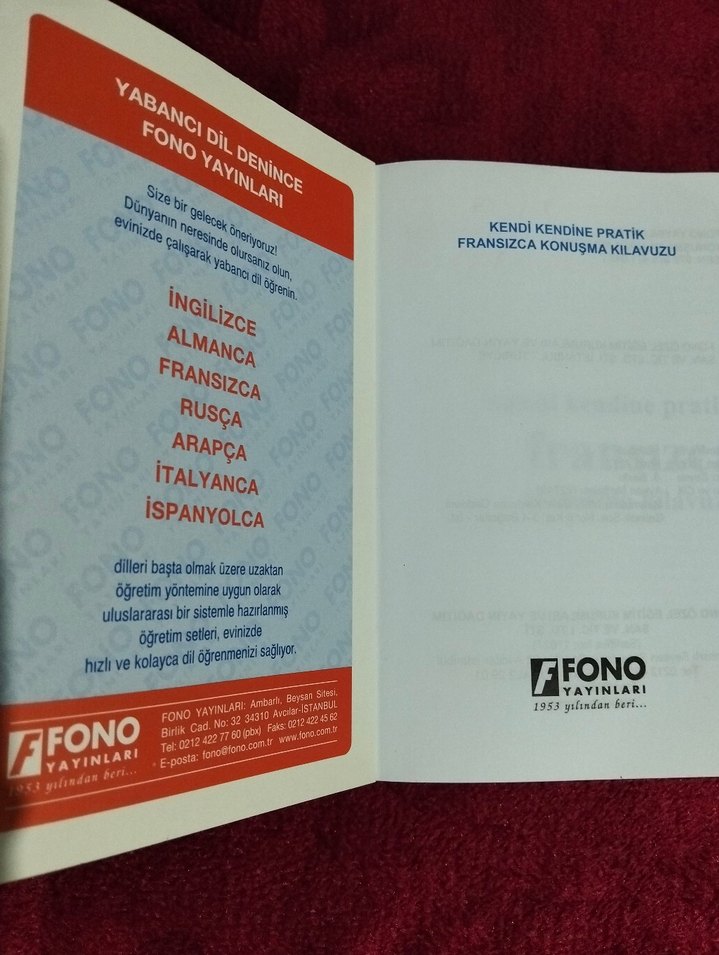 Fransızca Konuşma Kılavuzu - Fono Yayınları - Görsel 3