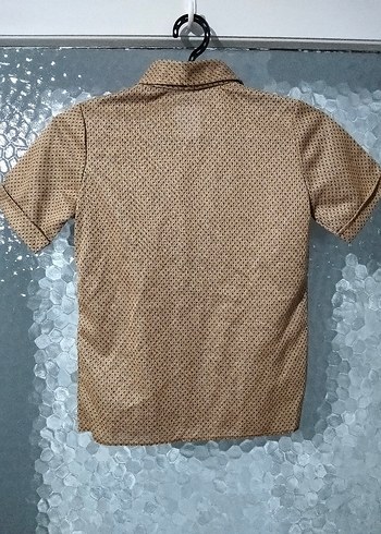 Camel Renkli Erkek Çocuk Gömleği - Görsel 2