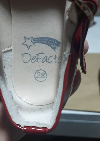 mini maus Kız Çocuk Kırmızı Tokalı Babet Ayakkabıları 27,28,numa - Görsel 10